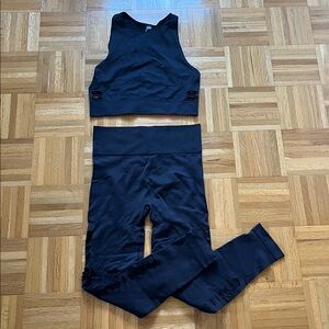 ADIDAS BY STELLA MCCARTNEY TruePurpose Black Athleisure/Workout/Yoga Set